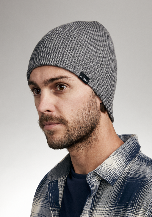 Accessories IE Nixon Kingman Wool Beanie Heather Gray 688T368