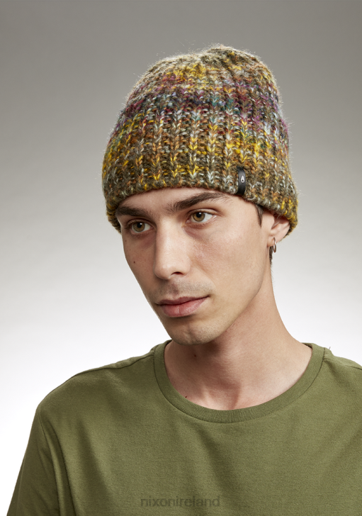 Accessories IE Nixon Owens Beanie Green/Multi 688T363