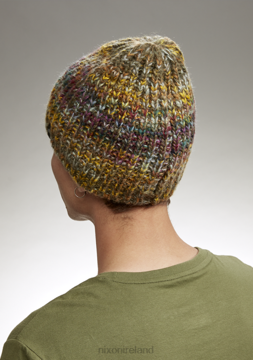 Accessories IE Nixon Owens Beanie Green/Multi 688T363