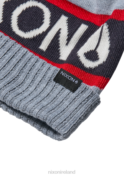 Accessories IE Nixon Teamster Beanie Heather Gray/Red 688T373