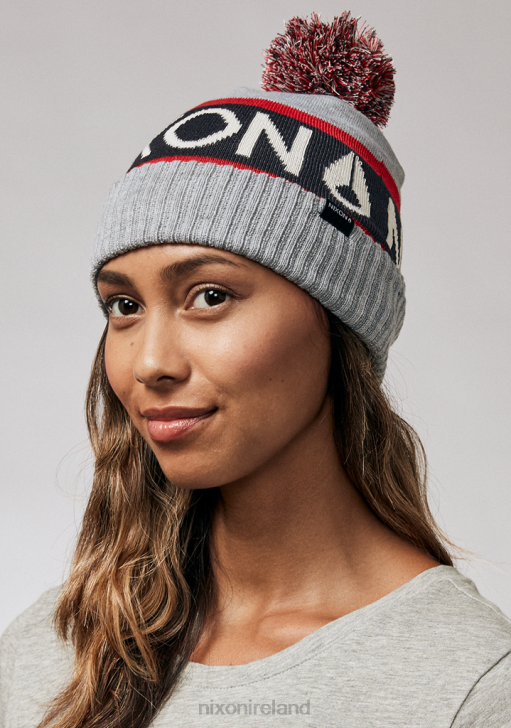 Accessories IE Nixon Teamster Beanie Heather Gray/Red 688T373