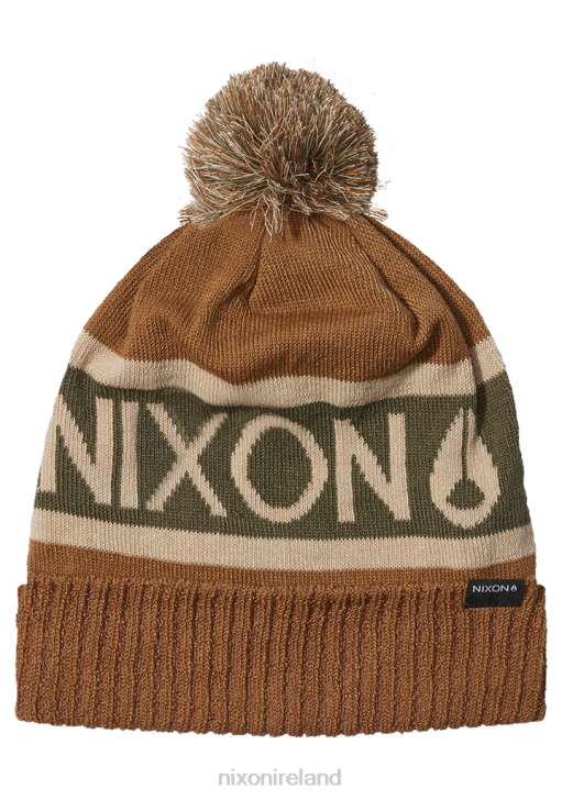 Accessories IE Nixon Teamster Beanie Wood/Olive 688T375