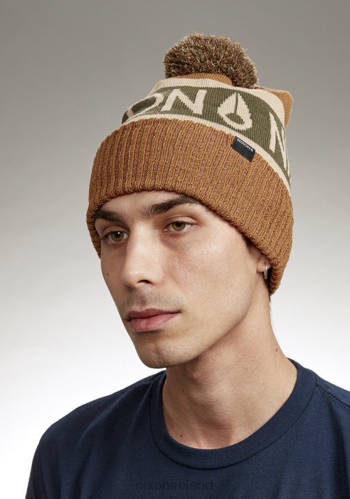 Accessories IE Nixon Teamster Beanie Wood/Olive 688T375