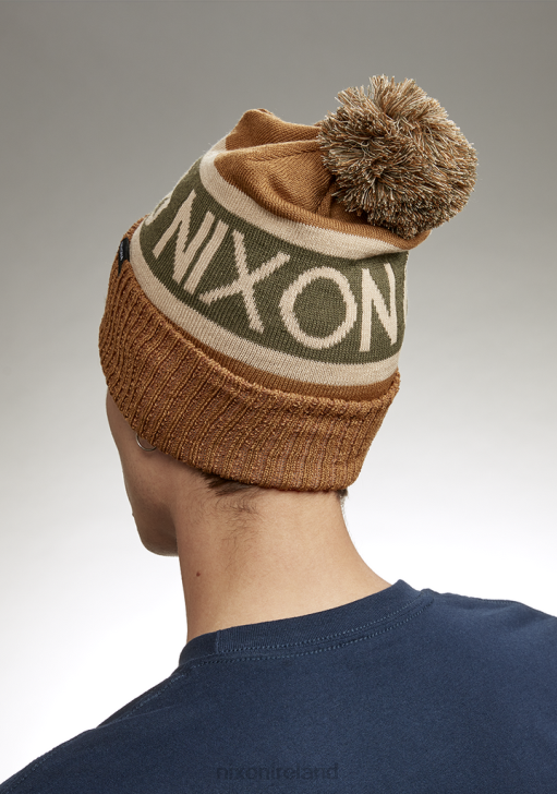 Accessories IE Nixon Teamster Beanie Wood/Olive 688T375