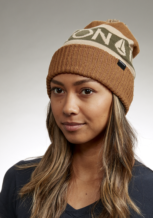 Accessories IE Nixon Teamster Beanie Wood/Olive 688T375