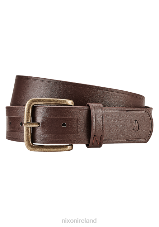 Accessories IE Nixon DNA Vegan Belt Brown/Gold 688T556