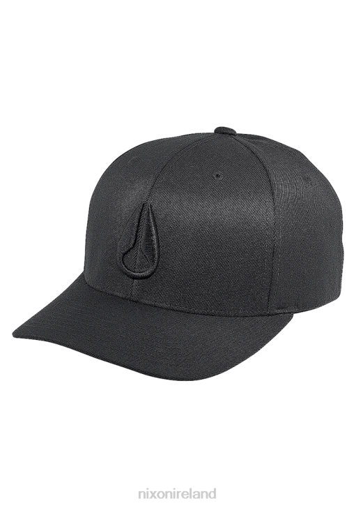 Accessories IE Nixon Deep Down Flexfit Athletic Fit Hat All Black 688T396