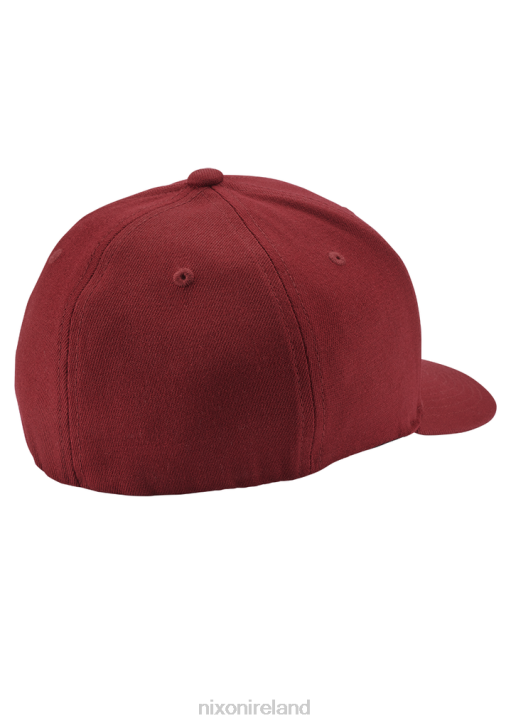 Accessories IE Nixon Deep Down Flexfit Athletic Fit Hat Burgundy/White 688T402