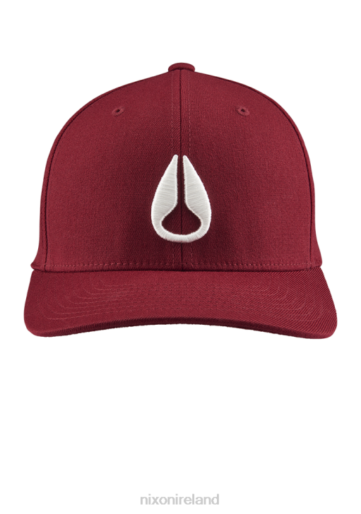 Accessories IE Nixon Deep Down Flexfit Athletic Fit Hat Burgundy/White 688T402
