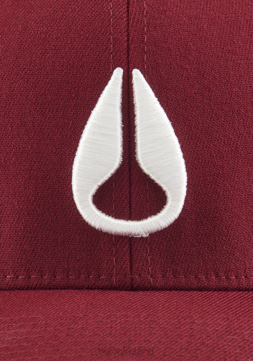 Accessories IE Nixon Deep Down Flexfit Athletic Fit Hat Burgundy/White 688T402