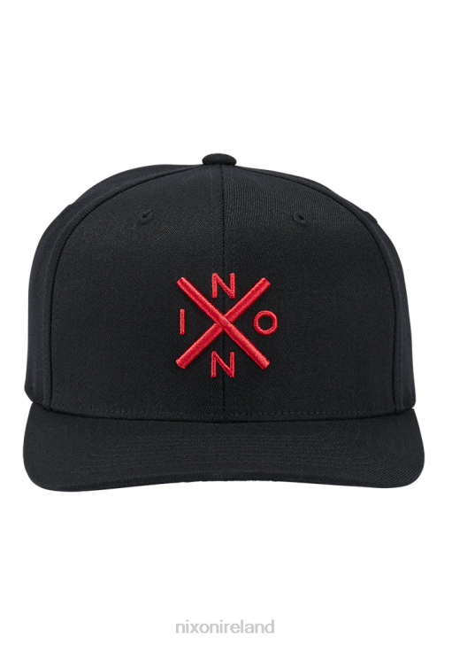 Accessories IE Nixon Exchange Flexfit Hat Black/Red 688T414