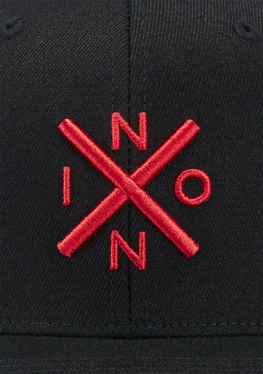 Accessories IE Nixon Exchange Flexfit Hat Black/Red 688T414