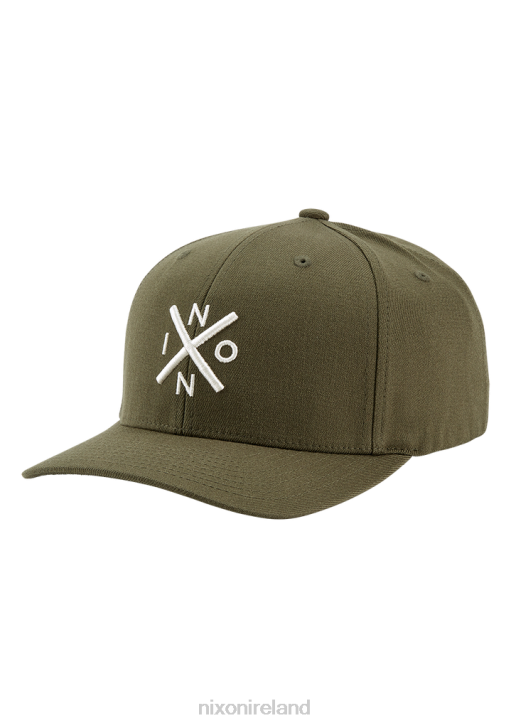 Accessories IE Nixon Exchange Flexfit Hat Olive/Taupe 688T413