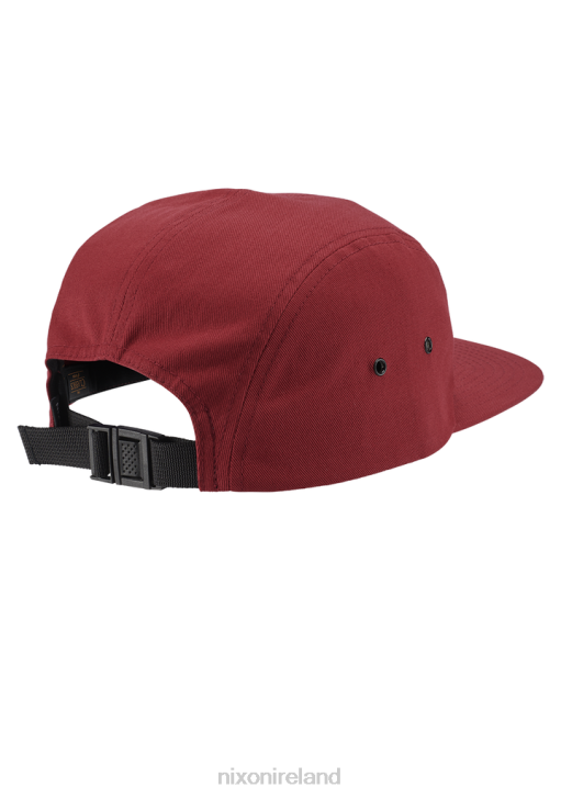 Accessories IE Nixon Mikey 5 Panel Hat Burgundy 688T339