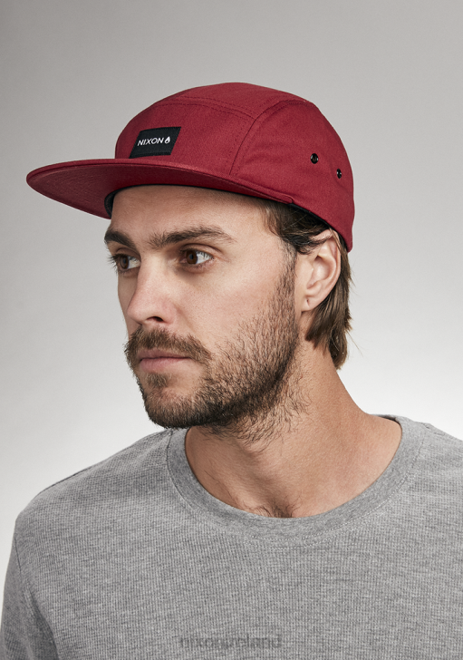 Accessories IE Nixon Mikey 5 Panel Hat Burgundy 688T339