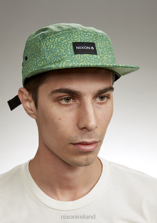 Accessories IE Nixon Mikey 5 Panel Hat Squigg/Green 688T341
