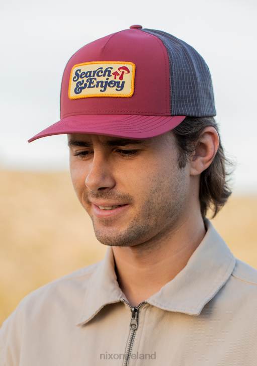 Accessories IE Nixon Searchin Trucker Burgundy/Gray 688T456