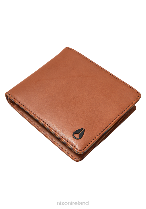 Accessories IE Nixon Pass Leather Coin Wallet Saddle 688T541