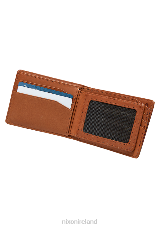 Accessories IE Nixon Pass Leather Wallet Saddle 688T523
