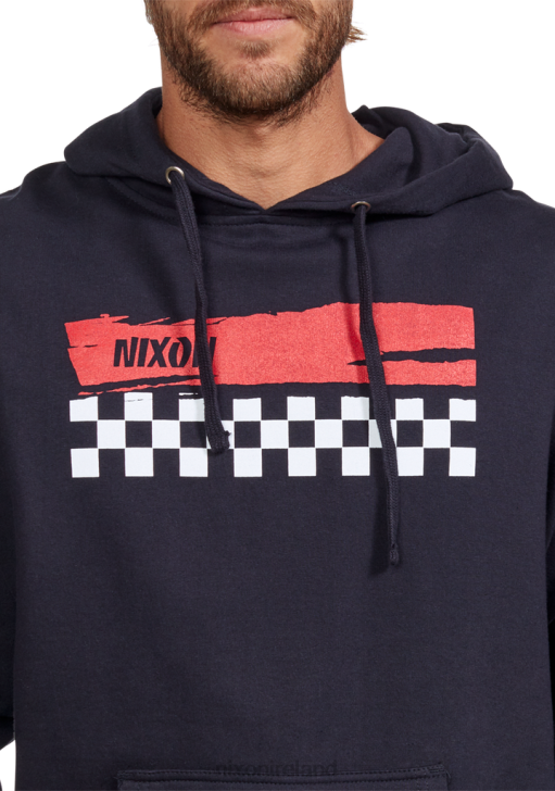 Clothing IE Nixon Circuit Hoodie Navy/Red 688T477