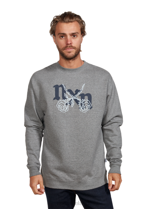 Clothing IE Nixon Rosas Crew Sweatshirt Dark Heather Gray/Gray 688T475