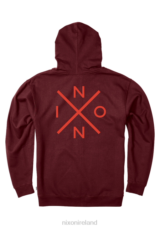 Clothing IE Nixon Spot Full Zip Hoodie Burgundy 688T468