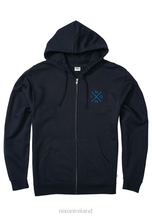 Clothing IE Nixon Spot Full Zip Hoodie Navy/Blue 688T469