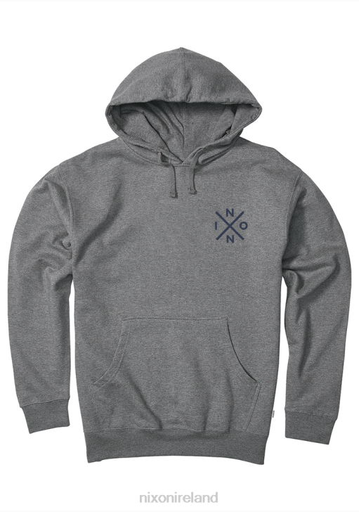 Clothing IE Nixon Spot Hoodie Heather Gray/Navy 688T473
