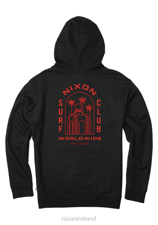 Clothing IE Nixon Temple Zip Hoodie Black 688T471