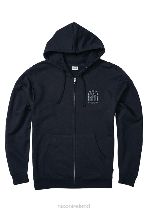 Clothing IE Nixon Temple Zip Hoodie Navy 688T470