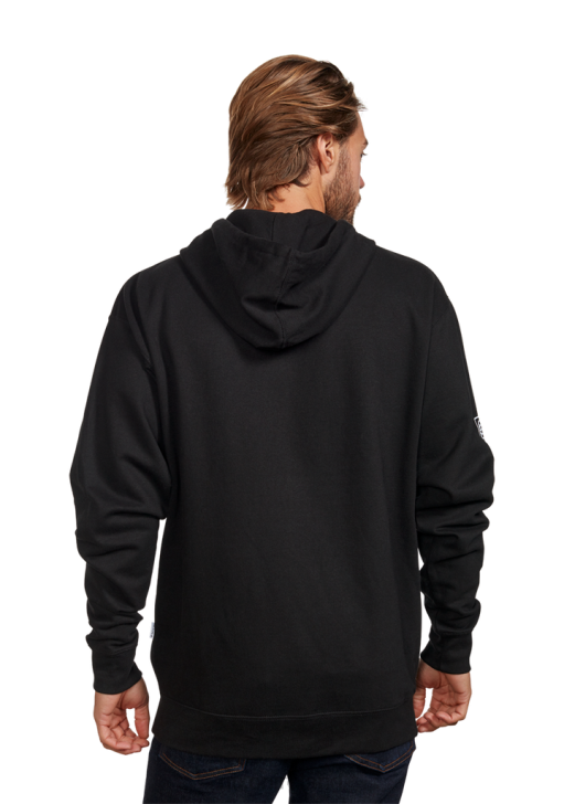 Clothing IE Nixon Track Zip Hoodie Black/White 688T476