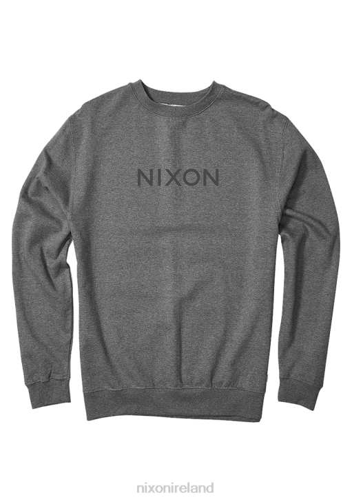 Clothing IE Nixon Wordmark Crew Sweatshirt Dark Heather Gray 688T459