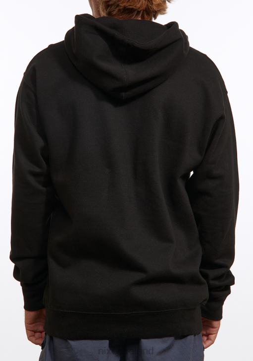 Clothing IE Nixon Wordmark Hoodie Black 688T462