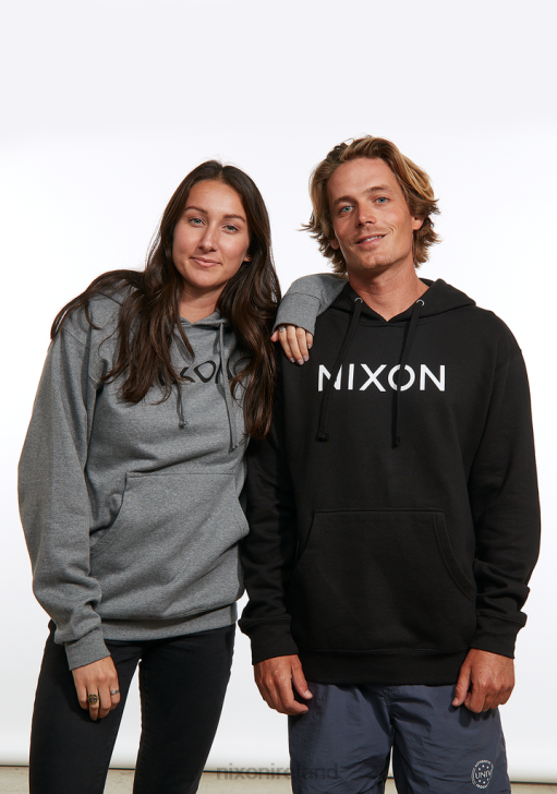 Clothing IE Nixon Wordmark Hoodie Black 688T462