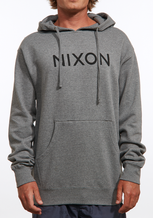 Clothing IE Nixon Wordmark Hoodie Dark Heather Gray 688T463