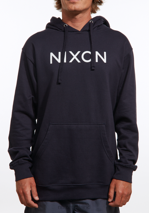 Clothing IE Nixon Wordmark Hoodie Navy 688T464