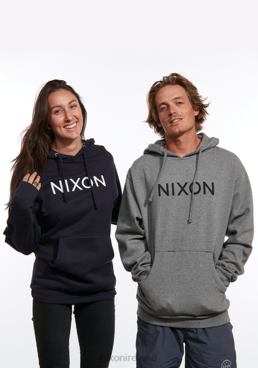 Clothing IE Nixon Wordmark Hoodie Navy 688T464