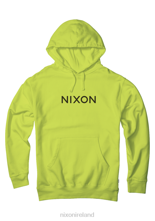 Clothing IE Nixon Wordmark Hoodie Safety Green 688T465