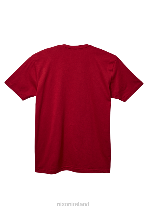 Clothing IE Nixon OG Script Eco-Repreve T-Shirt Cardinal/White 688T500