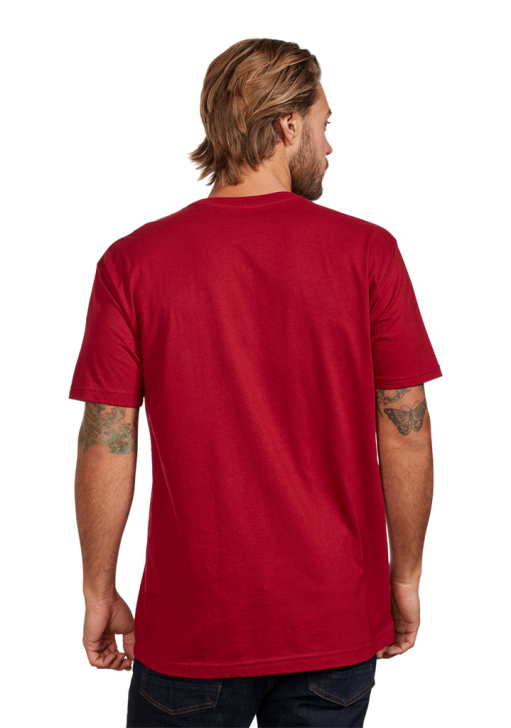 Clothing IE Nixon OG Script Eco-Repreve T-Shirt Cardinal/White 688T500