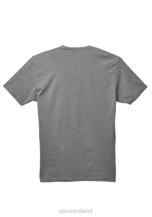 Clothing IE Nixon OG Script Eco-Repreve T-Shirt Dark Heather Gray/Black 688T501