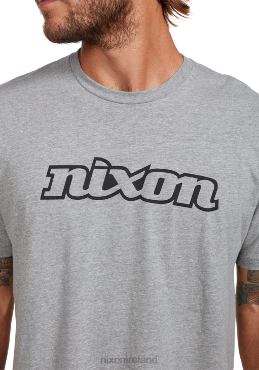 Clothing IE Nixon OG Script Eco-Repreve T-Shirt Dark Heather Gray/Black 688T501