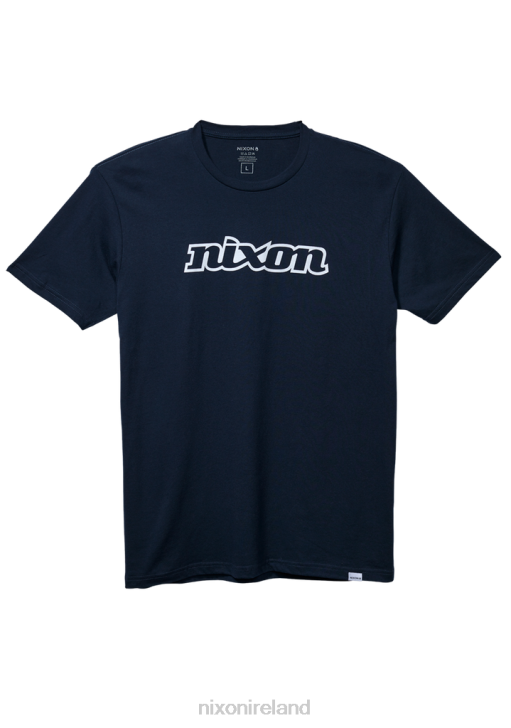 Clothing IE Nixon OG Script Eco-Repreve T-Shirt Navy/White 688T498