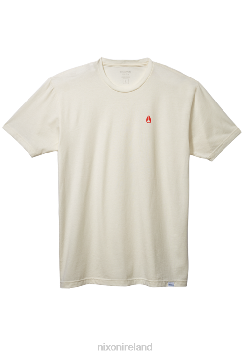 Clothing IE Nixon Sparrow Repreve T-Shirt Natural/Red 688T496