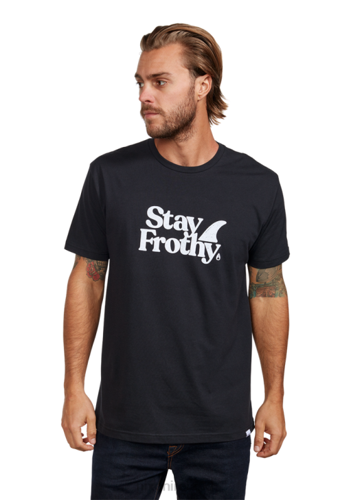 Clothing IE Nixon Stay Frothy Repreve T-Shirt Black/White 688T514