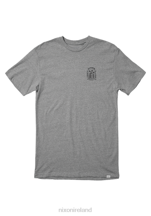 Clothing IE Nixon Temple T-Shirt Dark Heather Gray 688T491