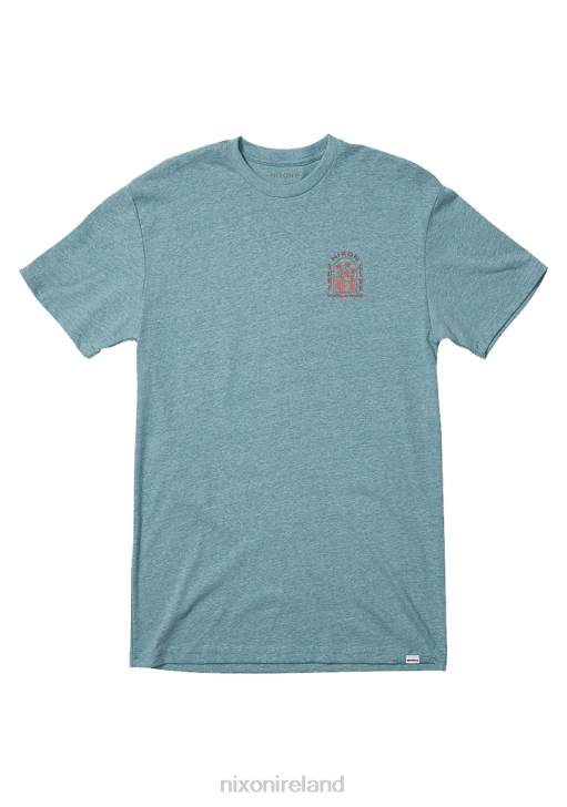 Clothing IE Nixon Temple T-Shirt Heather Pacific 688T490