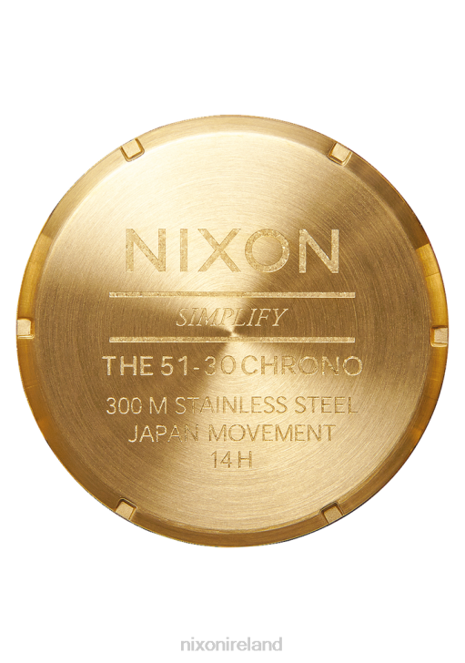 Watch IE Nixon 51-30 Chrono All Gold/Black 688T24