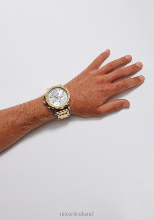 Watch IE Nixon 51-30 Chrono Silver/Gold 688T23