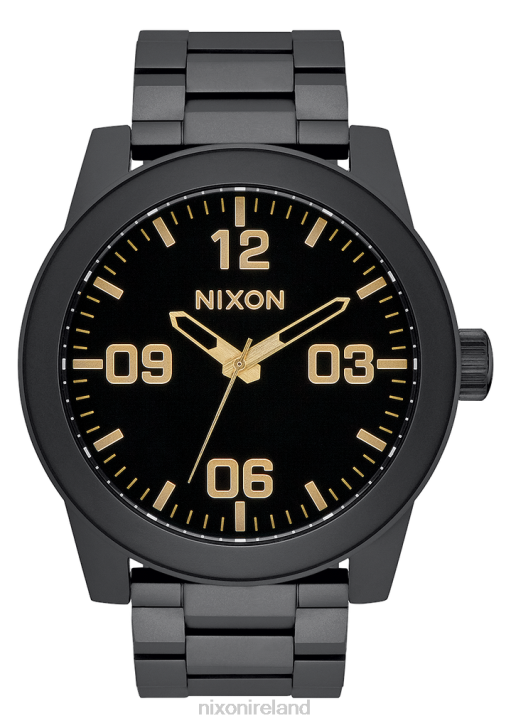 Watch IE Nixon Corporal Stainless Steel Matte Black/Gold 688T66